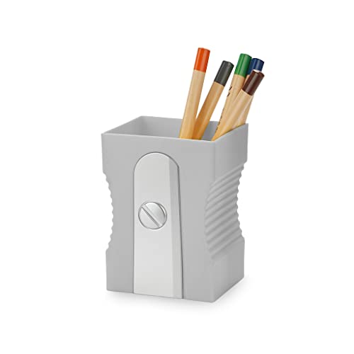 Balvi Stiftehalter Sharpener Farbe Grau In Form eines Bleistiftspitzers Kunststoff von balvi