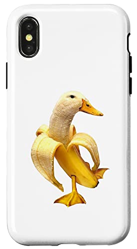 Hülle für iPhone X/XS Bananen-Ente von banana duck