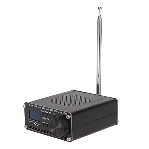 Vollband-Radioempfänger, Tragbarer Digitaler AM-FM-Radioempfänger mit Lautsprecher, FM-Stereo-AM-LW-SW-SSB-LSB-USB-Weltband-Radio für Outdoor-Camping-Zuhause von banapoy