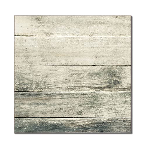 banjado® Glas Magnettafel mit 4 Magneten - Magnetwand 30x45cm mit Motiv Graue Planken - Memoboard/Pinnwand magnetisch, beschreibbar, perfekt für die Küche - Magnetboard auch als Wandbild/Wandtafel von banjado