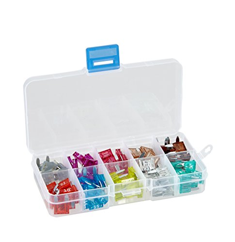 baytronic 100-teiliges Kfz-Sicherungssortiment Mini/großes Sicherungs-Set Mini inkl. Box (2A - 30A) von baytronic