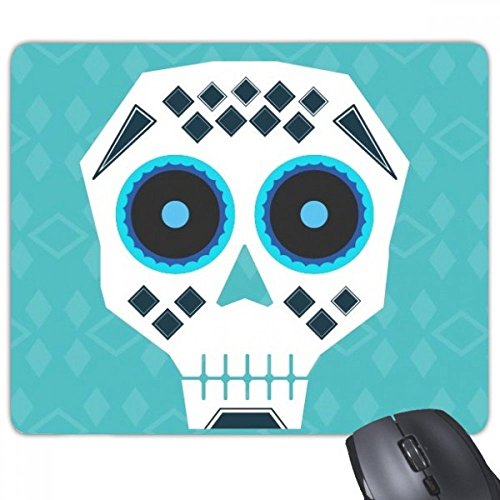 beatChong Blaue Augen Schädel Mexiko Nationale Kultur Illustration Rectangle Griffige Gummi Mousepad Spiel Mauspad Geschenk von beatChong