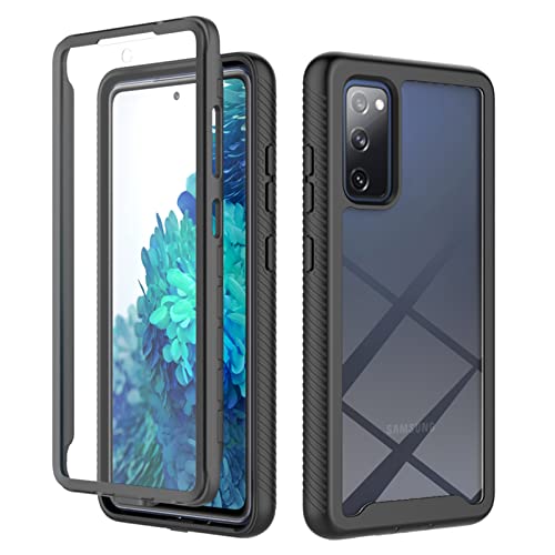 betterfon Hülle für Samsung Galaxy S20 FE Hülle, Handyhülle Samsung S20 FE - 360 Grad Case Stoßfest Schutzhülle Rundumschutz mit Displayschutz und Silikon TPU Bumper für Galaxy S20 FE -Schwarz von betterfon