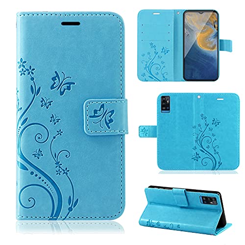 betterfon Hülle für ZTE A71, Handyhülle Blade A71, Flip Case Klapphülle Schutzhülle Handytasche mit [ Kartenfach, Qualität TPU ] Kompatibel zu ZTE Blade A71 Blau von betterfon