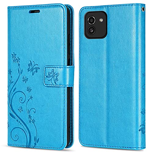 betterfon für Samsung Galaxy A03 Hülle - Handyhülle Galaxy A03, Klapphülle Flip Case Schutzhülle Handytasche Etui - mit [ Kartenfach, Standfunktion ] Kompatibel zu Samsung Galaxy A03 - Blau von betterfon