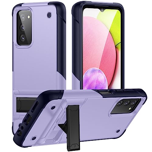 Handyschutz Militärische Schutzhülle Kompatibel mit Samsung Galaxy A03S 164MM (Indische Version)/A04E Hülle mit Ständer, Robuste Ganzkörper-Schutzhülle Militärische Qualität Stoßfest Hülle t von bigcgreen