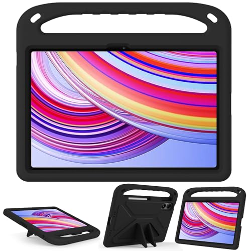 Tablet-Schutz Kompatibel mit der Tablet-Hülle Xiaomi Redmi Pad Pro 12.1" 2024, leichte, stoßfeste EVA-Schutzhülle Compatible with Kinder, Griff, Ständerabdeckung und Schultergurt, kompatibel mit der H von bigcgreen