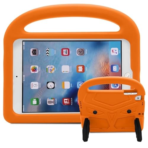 Tablet-Schutz Tablet-Hülle Compatible with Kinder, kompatibel mit iPad 9,7 (2017/2018) – robuste, leichte, stoßfeste EVA-Schutzhülle mit Griff und Standfunktion Tablet-Zubehör ( Color : Orange ) von bigcgreen