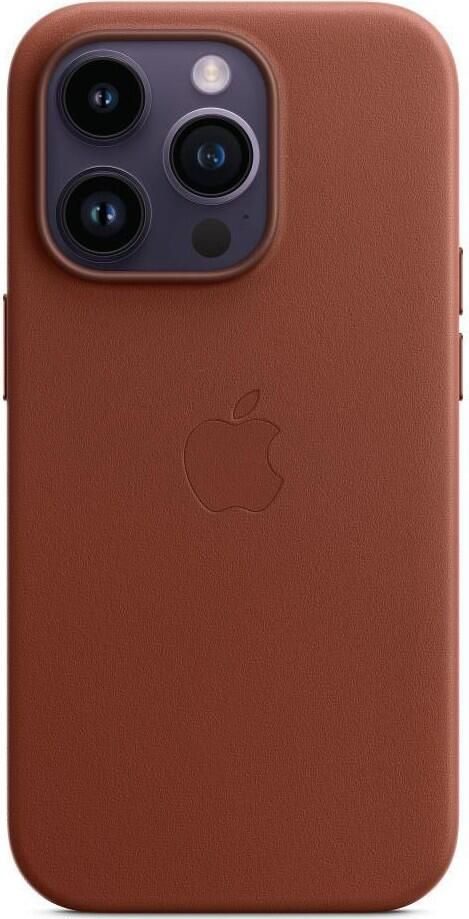 Apple Leder Case mit MagSafe für Apple iPhone 14 Pro, Umbra