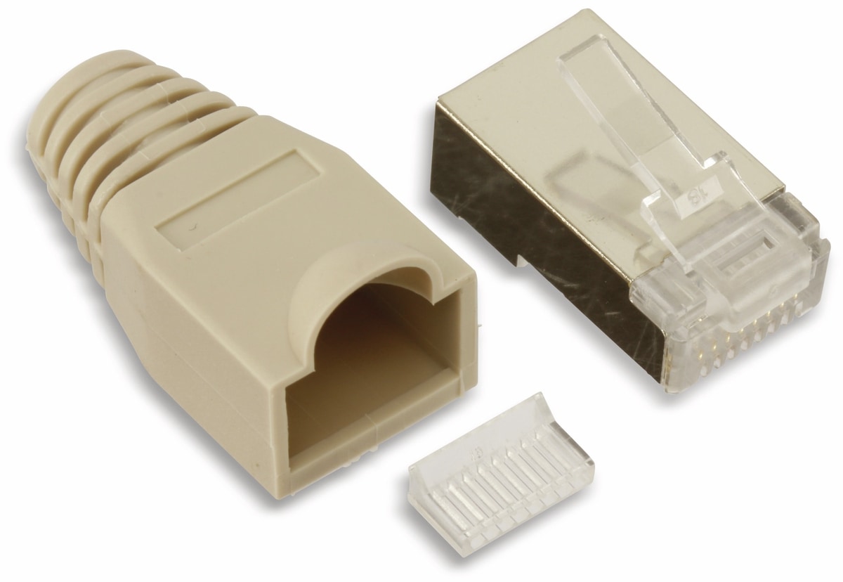 S-IMPULS CAT.5 RJ45-Stecker, grau von S-IMPULS