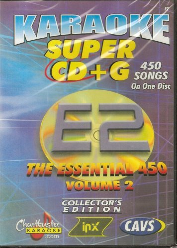 CHARTBUSTER SUPER CD+G Volume #2 - 450 CDG Karaoke Songs Playable on CAVS System or on your PC DVD player using Windows.