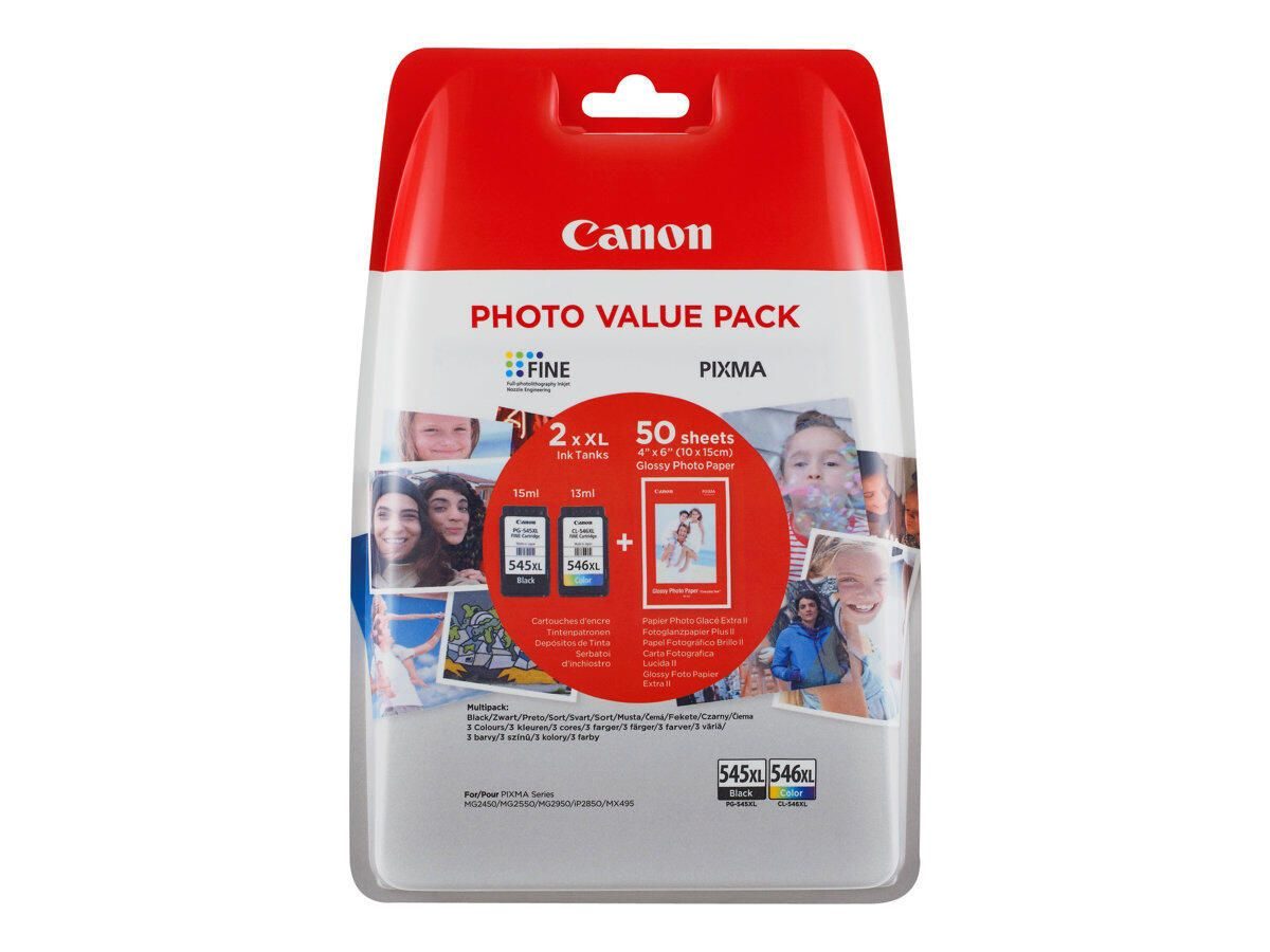Canon Original PG-545XL/CL-546XL Druckerpatronen - Value Pack (8286B006)