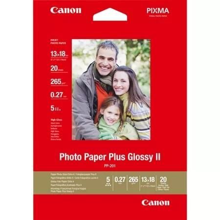 Canon PP-201 Glossy II Fotopapier Plus glänzend 130x180mm 265 g/m² - 20 Blatt