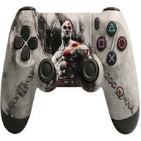 Controller Compatible with PlayStation PS4/PC Double Shock 4th Bluetooth Wireless Gamepad Joystick Remote God Of War White