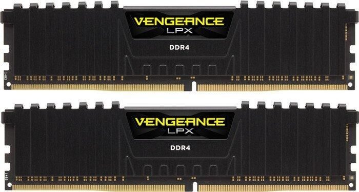 Corsair Vengeance LPX schwarz DIMM Kit 16GB, DDR4-3200, CL16-18-18-36
