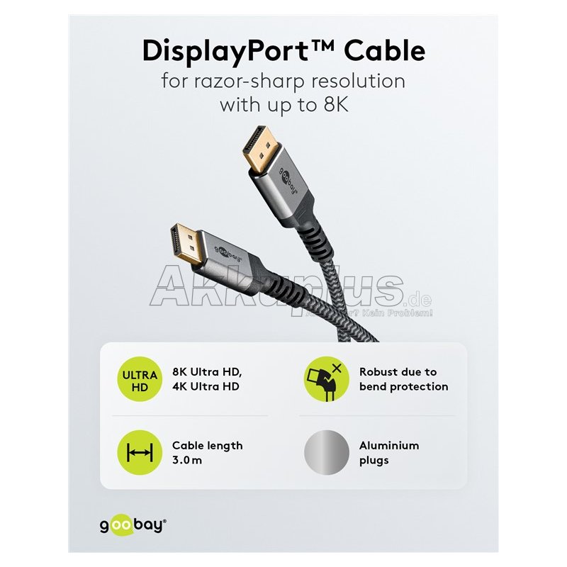 DisplayPort™-Kabel, 8K @ 60 Hz