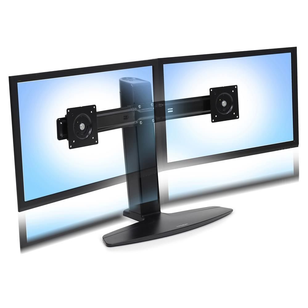Ergotron Neo-Flex Dual Lift Standfuß für zwei Monitore bis 60,96 cm 24 Zoll schwarz