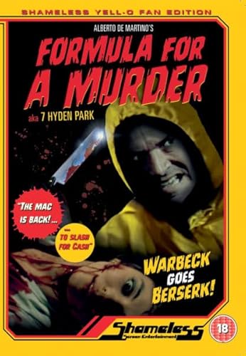 . - FORMULA FOR A MURDER (1 DVD) von UK-L