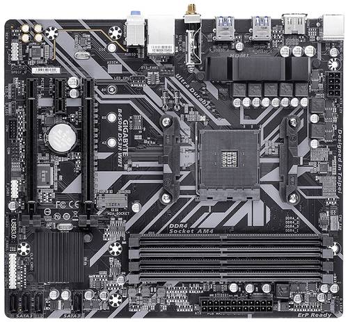 Gigabyte B450M DS3H WIFI - 1.0 Mainboard Sockel (PC) AMD AM4 Formfaktor (Details) Micro-ATX Mainboar von Gigabyte