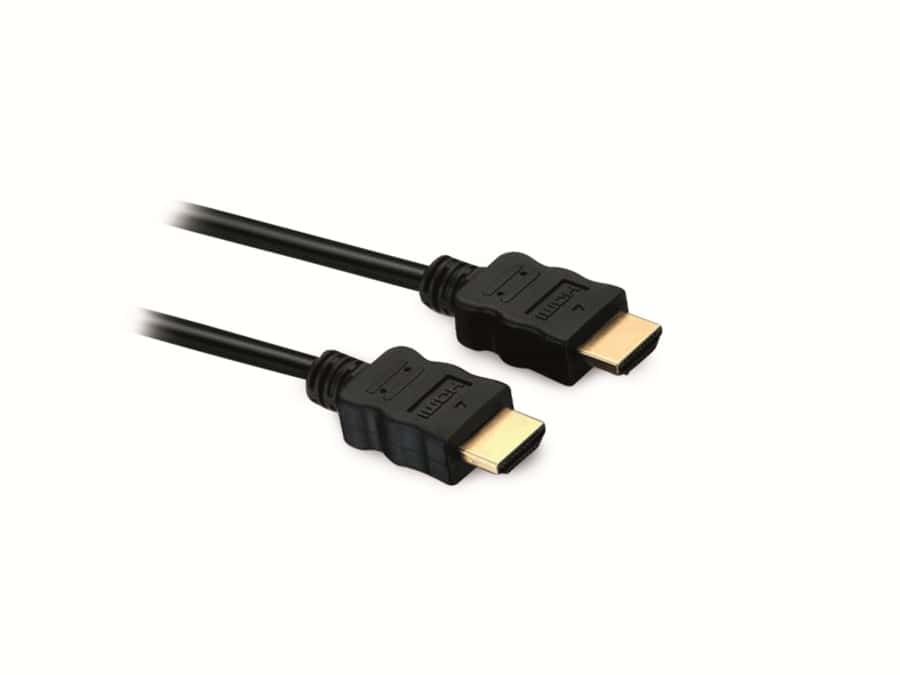 S-IMPULS HDMI-Kabel, HIGH SPEED WITH ETHERNET, 1 m, schwarz von S-IMPULS