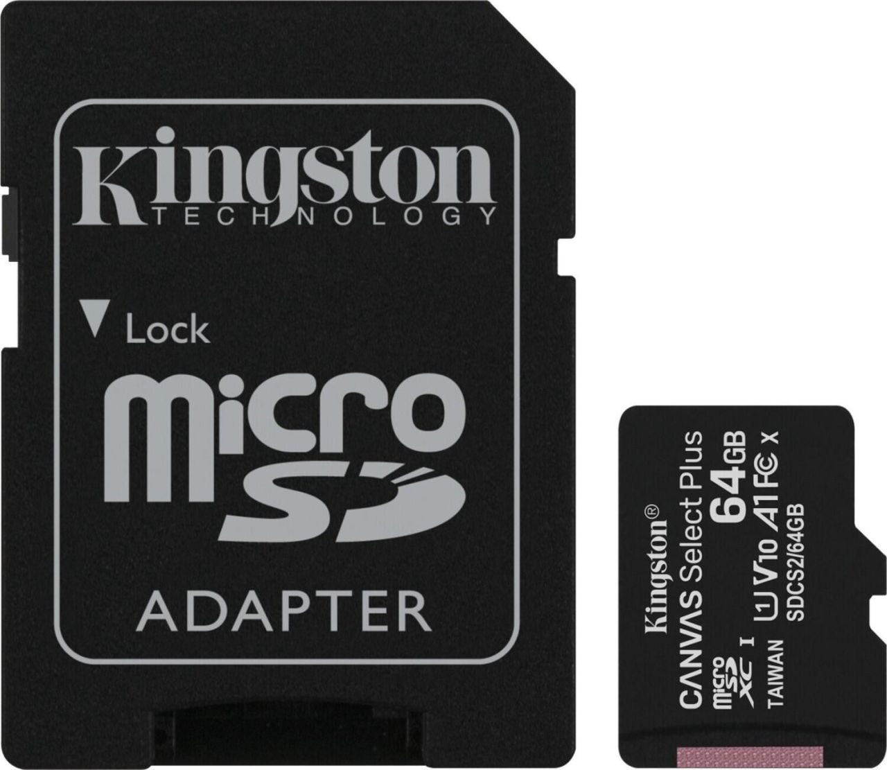 Kingston Canvas Select Plus - microSDHC 64GB Kit