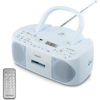 MEDION LIFE® E65010 Boombox, CD-Kassetten-Radio mit MP3-Wiedergabe, PLL-UKW Radio, USB Anschluss, CD-R/RW kompatibel, AUX-In, 2 x 3 W RMS von MEDION