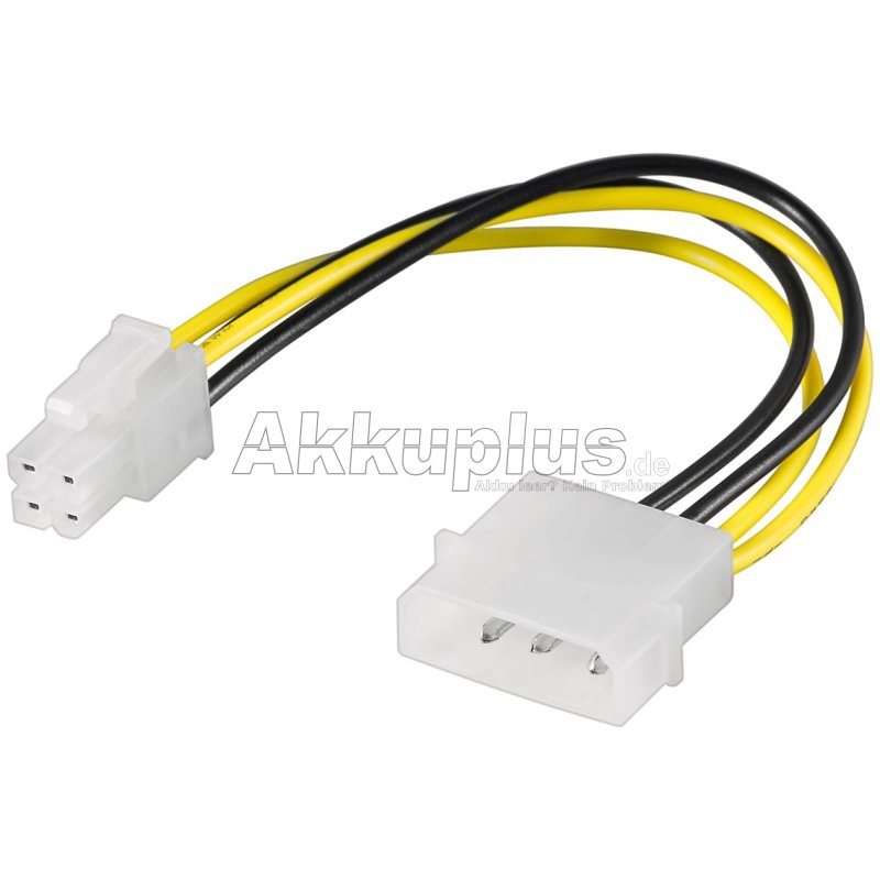 PC-Stromkabel/Stromadapter, 5.25-Stecker zu ATX12 P4, 4-Pin