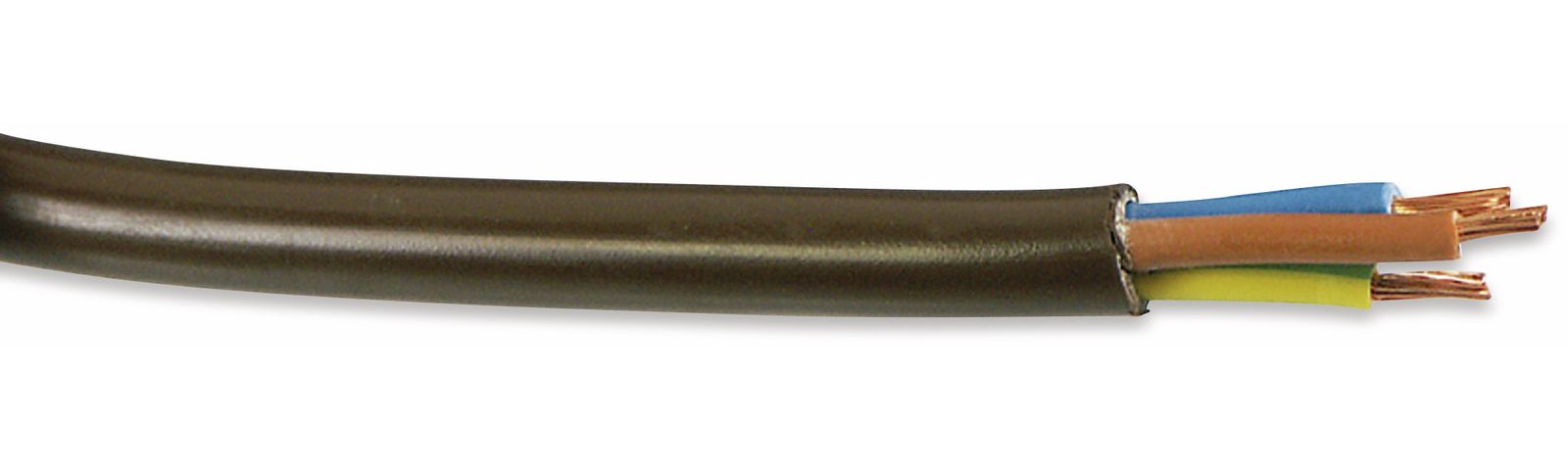 RAUTRONIC PVC-Schlauchleitung H03VV-F, 3G0,75, 25 m, braun von Rautronic