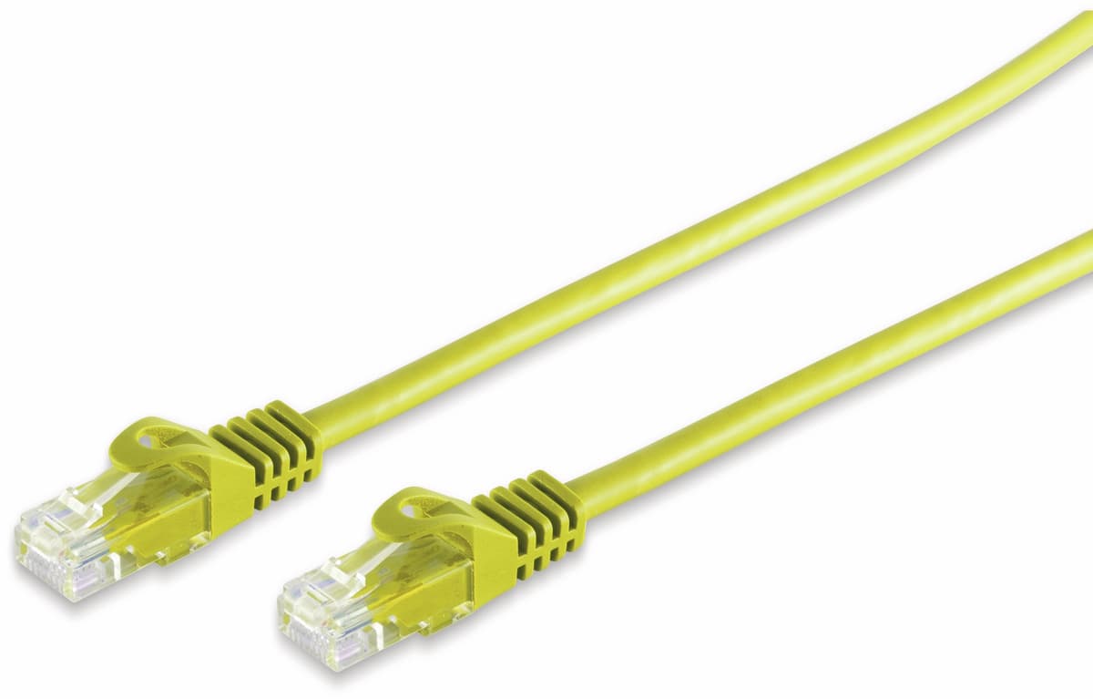 S-IMPULS RJ45 Patchkabel CAT 7 Rohkabel U/UTP, gelb, 2 m von S-IMPULS