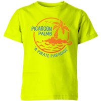 Sea Of Thieves Picaroon Palms Kids' T-Shirt - Safety Yellow - 3-4 Jahre von Original Hero