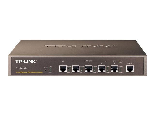 TP-Link TL-R480T+ - Router - 3-Port-Switch - WAN-Ports: 2 TL-R480T+