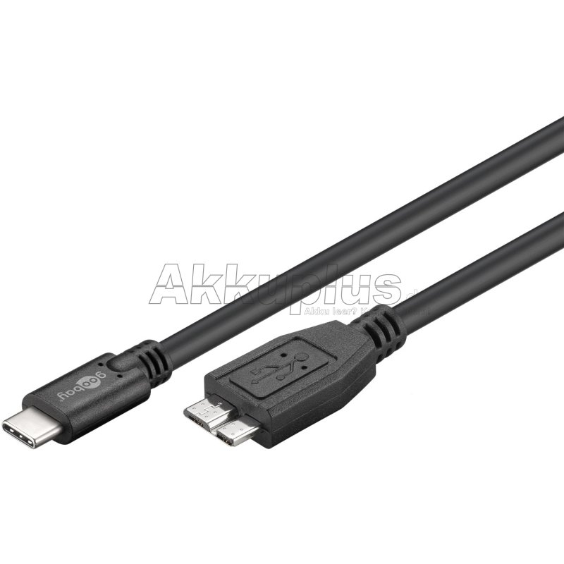 USB-C™ auf Micro-B 3.0 Kabel, schwarz