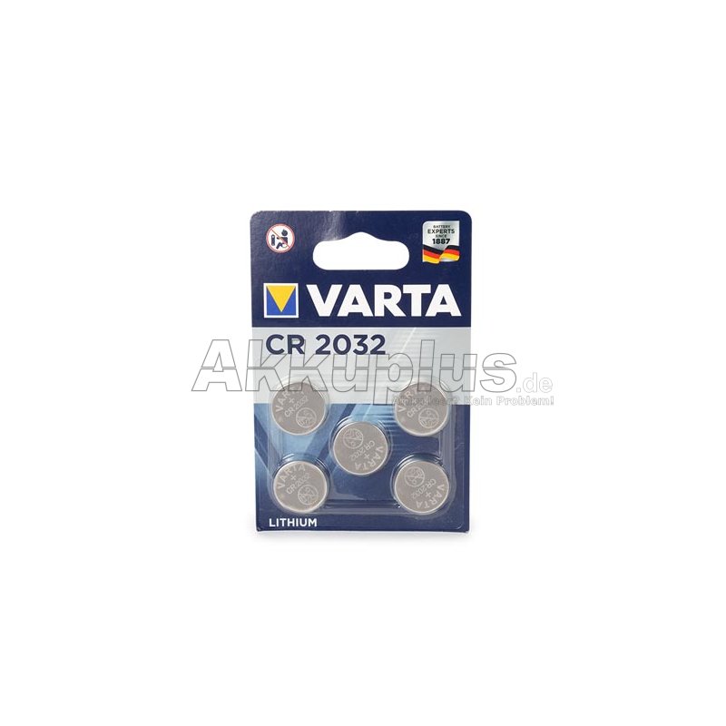 Varta - CR2032 - 3 Volt 230mAh Lithium (5er Blisterverpackung)