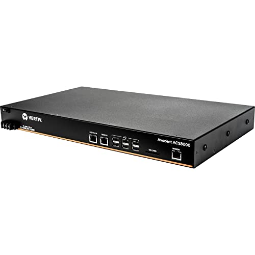 Vertiv Avocent Console Server ACS 8000 a 32 porte, con doppia alimentazione DC e modem analogico