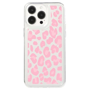 iPhone 15 Pro Fashion TPU Hülle - rosa Leopard