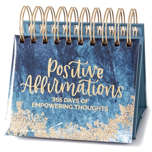 bloom daily planners Undatierte ewige Tischstaffelei/inspirierender Steh-Kalender – Seite pro Tag – (13,3 x 14 cm) – positive tägliche Bestätigungen von bloom daily planners