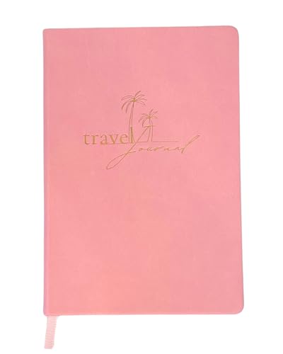 booked memories Reisetagebuch für 90 Reisetage - Travel Journal zum Selbst gestalten - mit Weltkarte und Stickersheet - Englisch (rose) von booked memories