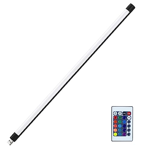 budiniao Fill Lights Stick Einstellbar Dimmbar 2800-6000K RGB Lampe Zauberstab Dekoration Atmosphäre Atmen Selfie Beleuchtung, 40 cm Fernbedienung von budiniao