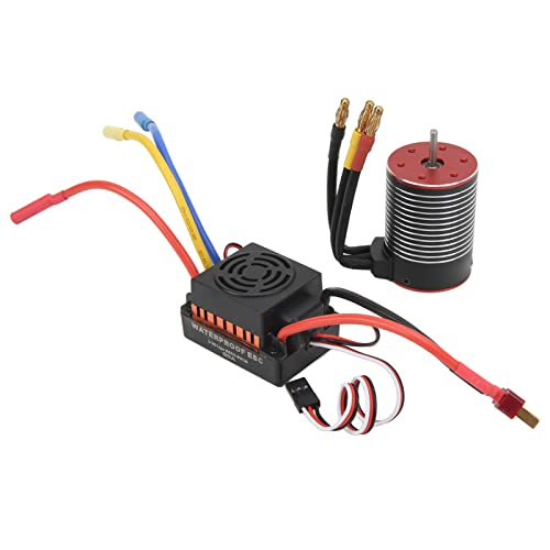 RC bürstenloser Esc Water Proof Combo Set, 60A 5200KV Universal Motor ESC mit reinem Kupferspulen programmierbar für RC -Auto RC bürstenloser Esc Water Proof Combo Set, 60A 5200KV Universal Motor ESC mit reinem Kupferspulen programmierbar für RC -Auto von cardyven