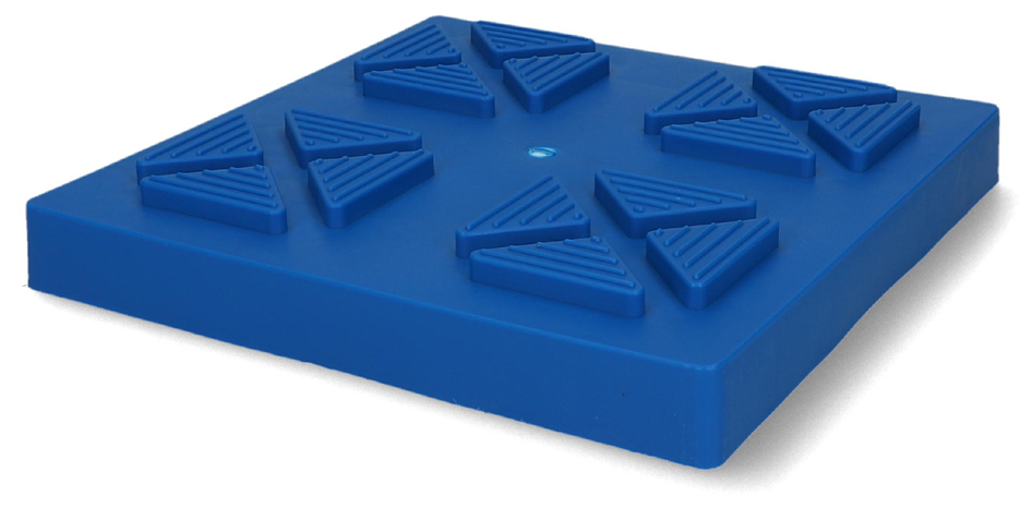 cartrend Caravan-Basisplatten für Stützböcke, blau, 4er Set von cartrend