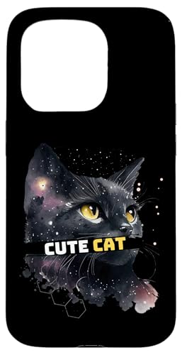 Hülle für iPhone 15 Pro Süße Katze Schwarze Katze von cat tomcat kitten cute pet small house cat animal