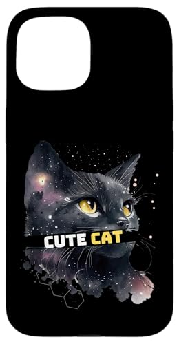 Hülle für iPhone 15 Süße Katze Schwarze Katze von cat tomcat kitten cute pet small house cat animal