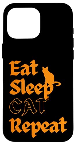 Hülle für iPhone 16 Pro Max Iss Sleep Cat Repeat von cat tomcat kitten cute pet small house cat animal