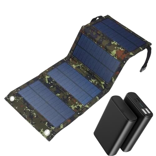 Foldable Solar Panel, 15W Charger with USB Output, Versatile Compact 6V, Expanded Size: 19.09x7.28x0.12 inch Portable Solution for Outdoor Hiking, Camping, and Picnics von ccuzs