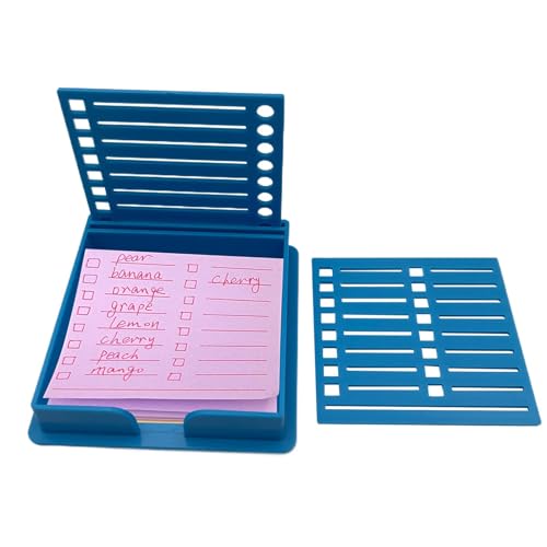 Home Office Organizer, tragbarer Notizhalter, Organizer für Notizen, Aufkleber aus Acryl, Organizer für Notizen mit mehreren Fächern, transparente Notizbox mit robuster Struktur von ccuzs