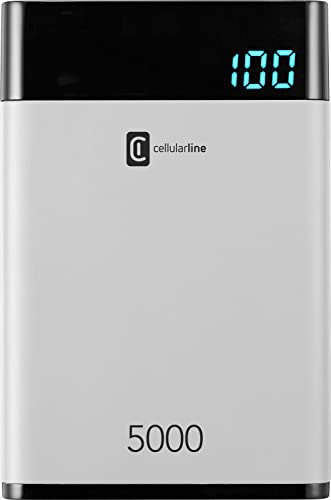 Cellularline | Portables Akkuladegerät | Schnelles und kompaktes tragbares Ladegerät - 5000 Mha Cellularline | Portables Akkuladegerät | Schnelles und kompaktes tragbares Ladegerät - 5000 Mha von cellularline