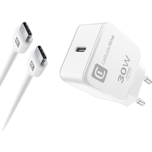 Cellularline USB-C Charger Kit für Apple 30W PD White von cellularline