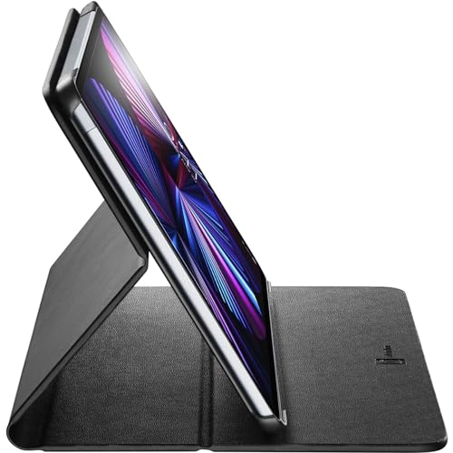 Cellularline - Folio - iPad Pro 12,9 "(2022) / iPad Pro 12,9" (2021) - Tablet -Hülle mit Standfunktion - Schwarz von cellularline