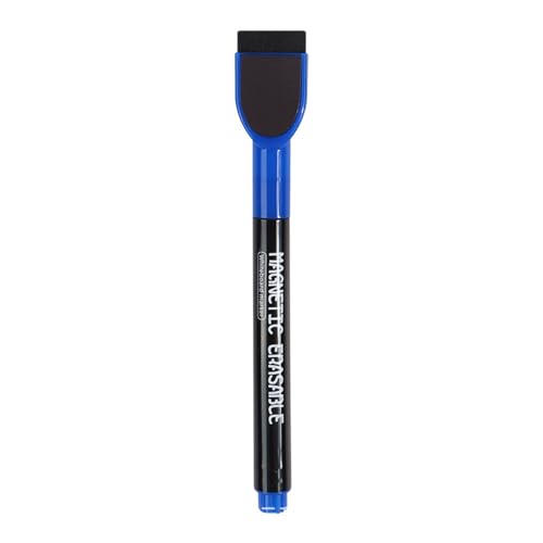 cfpqv Whiteboard-Marker, 12 Stück, bunte Marker mit feiner Spitze und Radiergummi für Kinder, geruchsarm, dünne Marker für Kalendertafeln Tusche Set Manga (Blue, One Size) von cfpqv