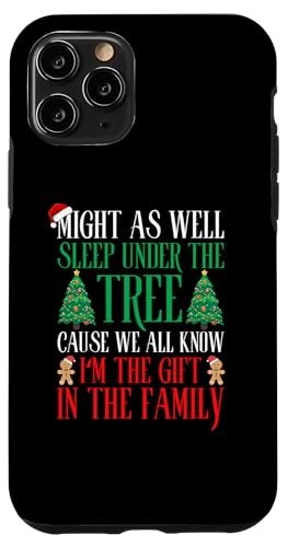 Hülle für iPhone 11 Pro Might As Well Sleep Under The Tree Christmas Fun von charlize_merch_style